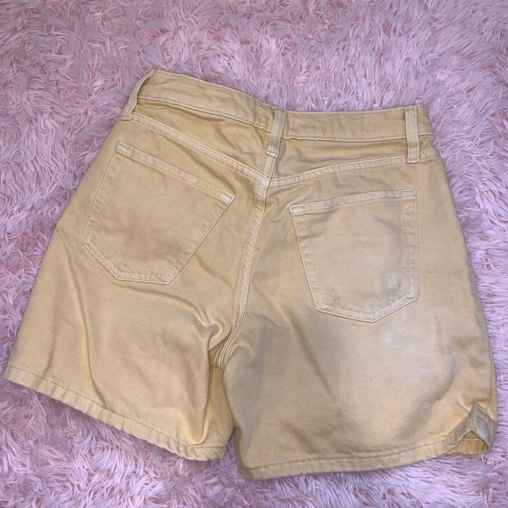Yellow Cute jean shorts